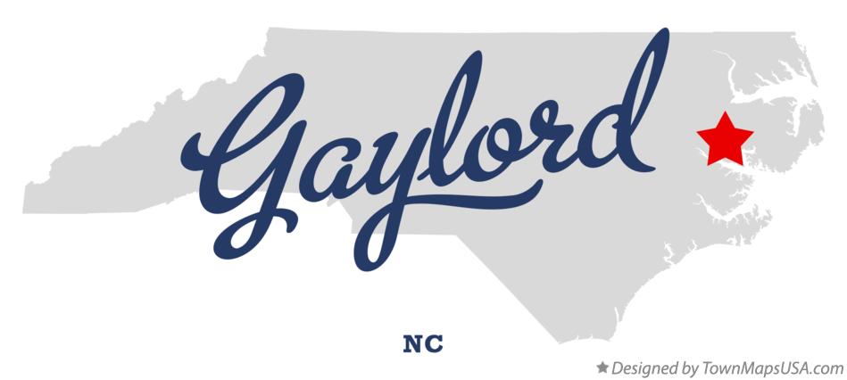 Map of Gaylord North Carolina NC