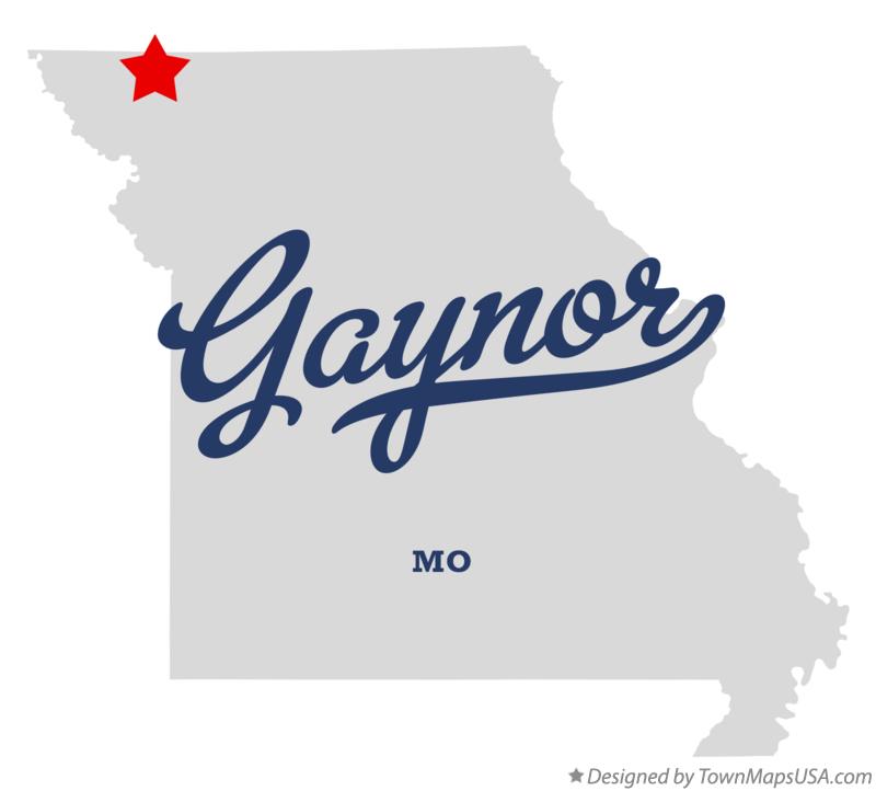Map of Gaynor Missouri MO