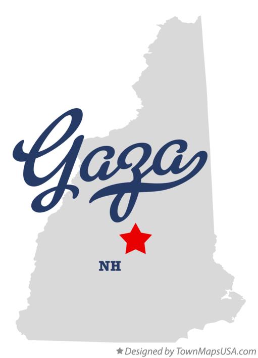Map of Gaza New Hampshire NH