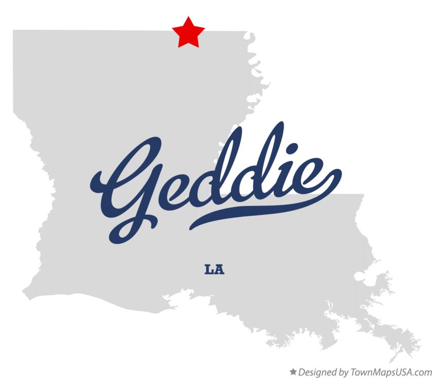 Map of Geddie Louisiana LA