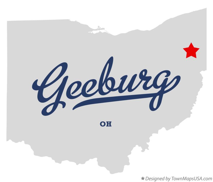 Map of Geeburg Ohio OH