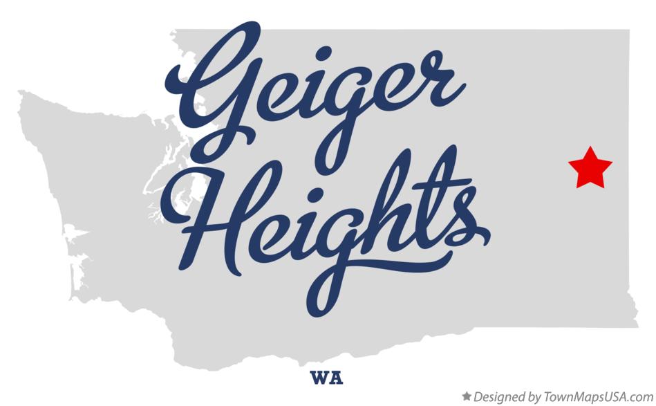 Map of Geiger Heights Washington WA