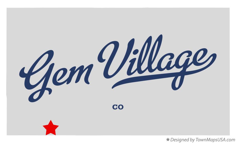 Map of Gem Village Colorado CO