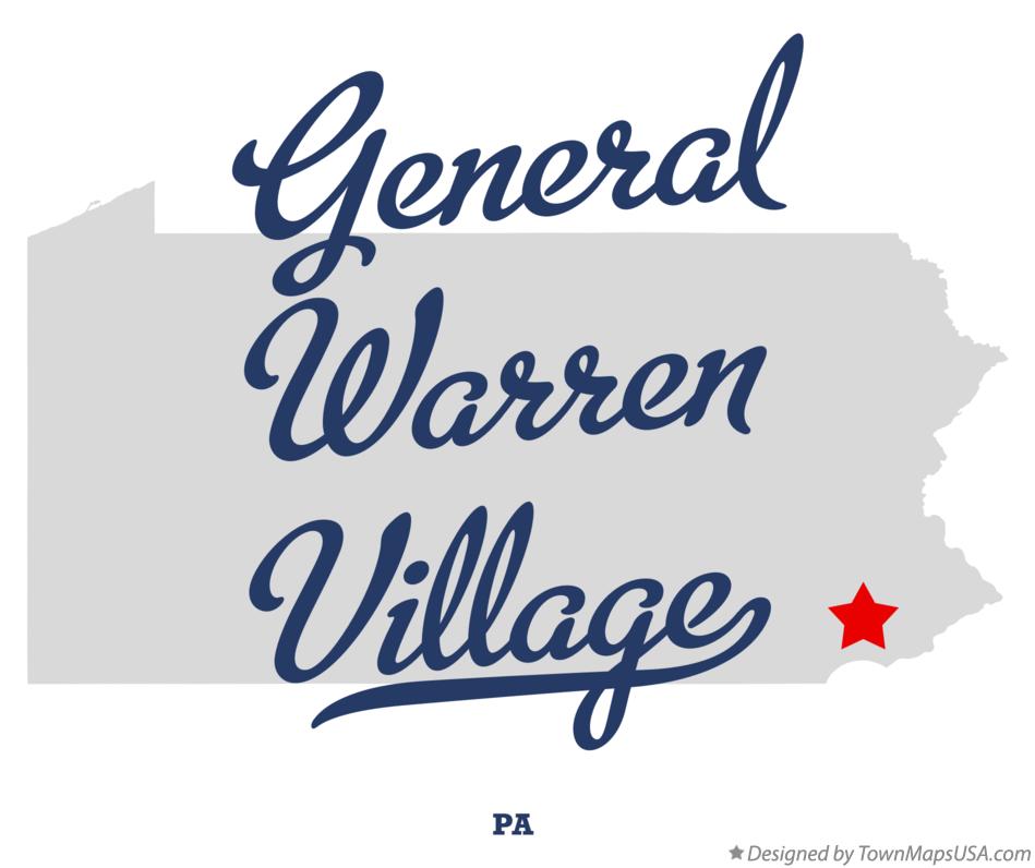 Map of General Warren Village Pennsylvania PA