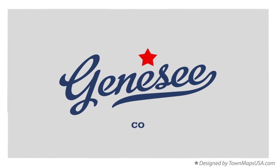 Map of Genesee Colorado CO