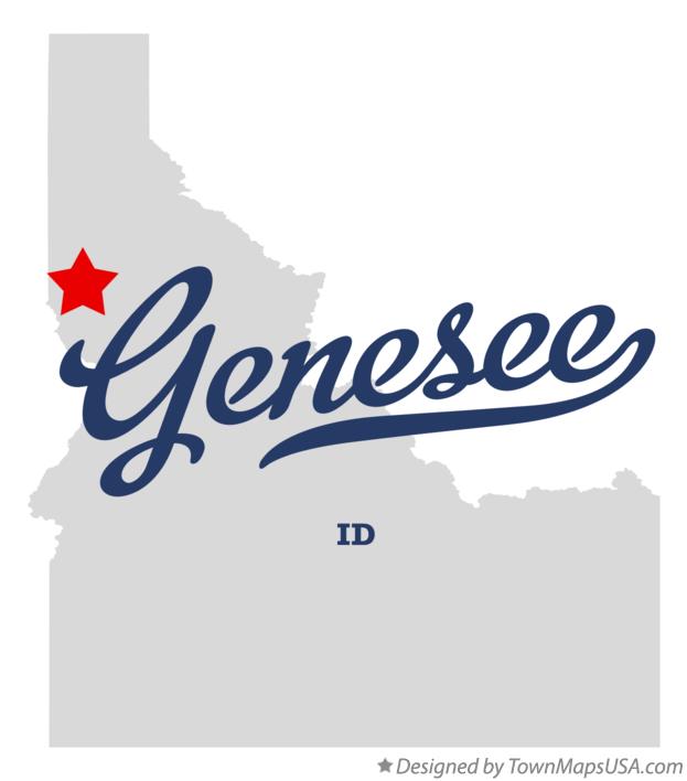 Map of Genesee Idaho ID