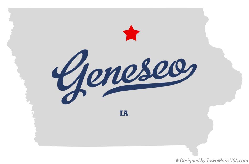 Map of Geneseo Iowa IA