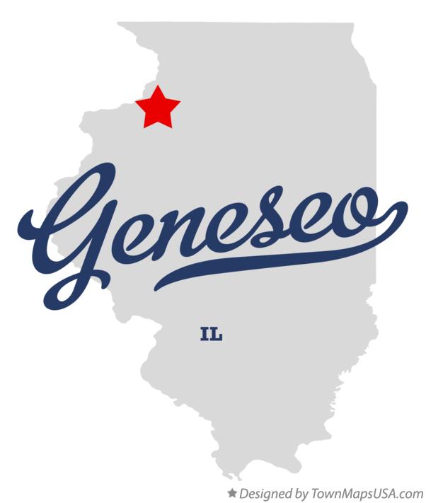 Map of Geneseo Illinois IL