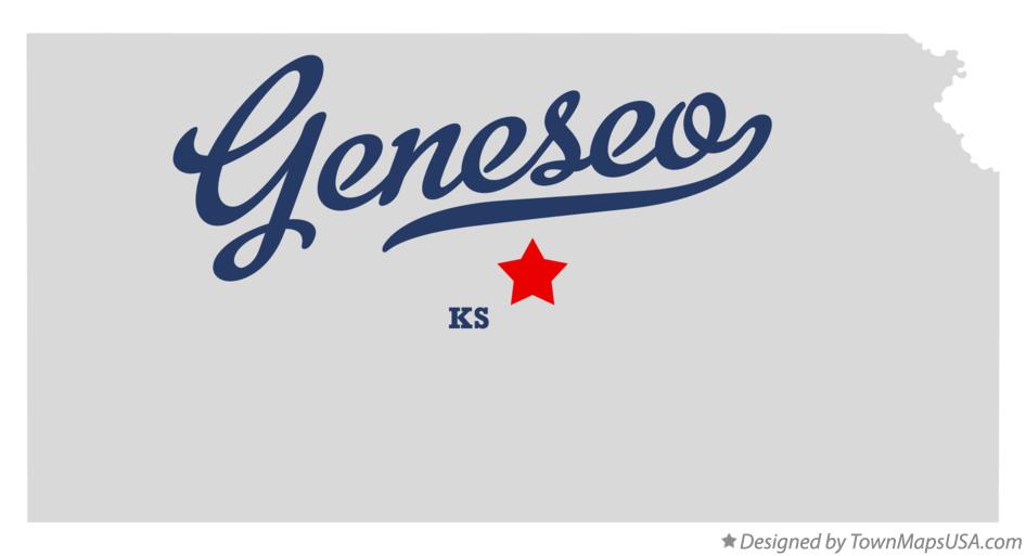 Map of Geneseo Kansas KS