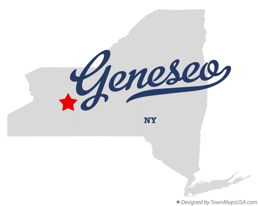 Map of Geneseo New York NY