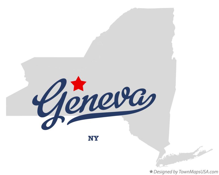 Map of Geneva New York NY