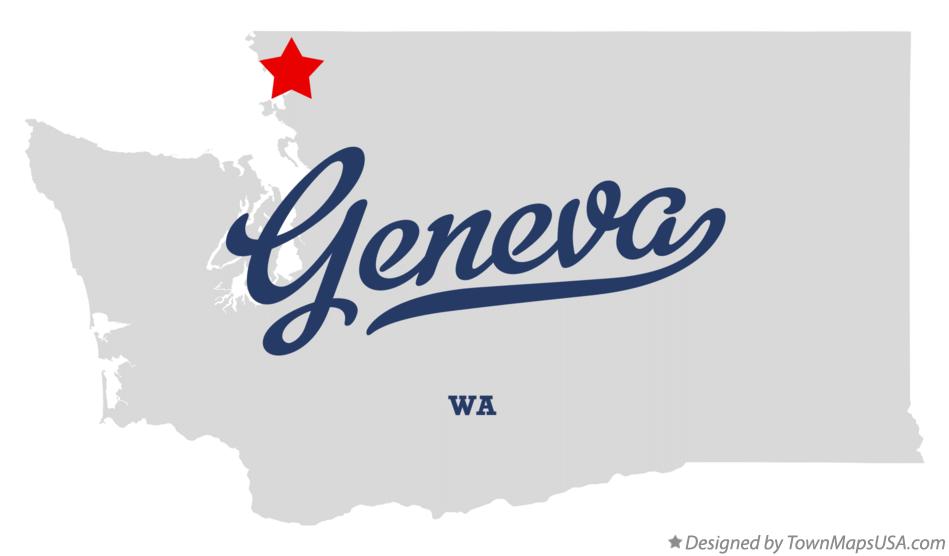 Map of Geneva Washington WA