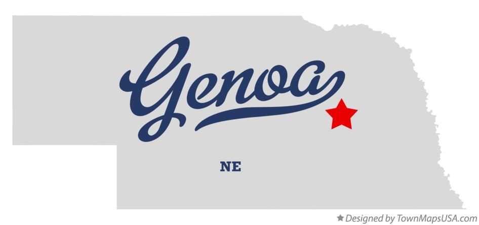 Map of Genoa Nebraska NE