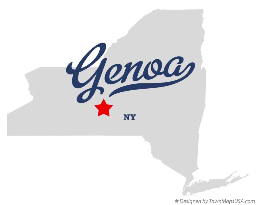 Map of Genoa New York NY