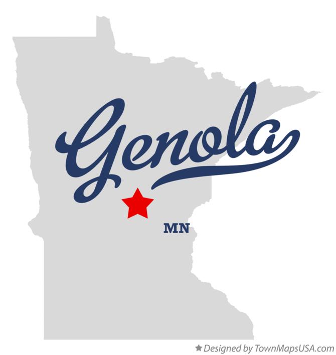 Map of Genola Minnesota MN