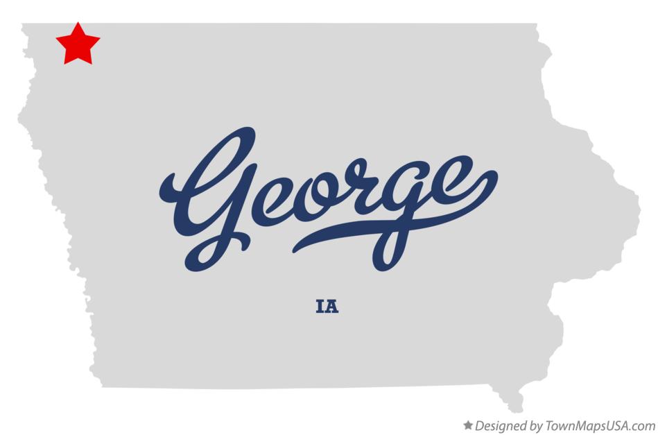 Map of George Iowa IA