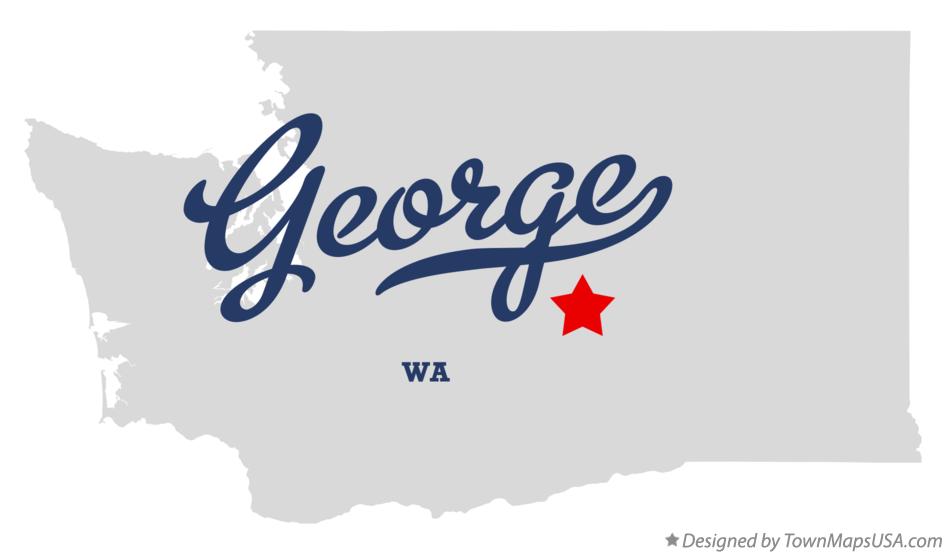 Map of George Washington WA