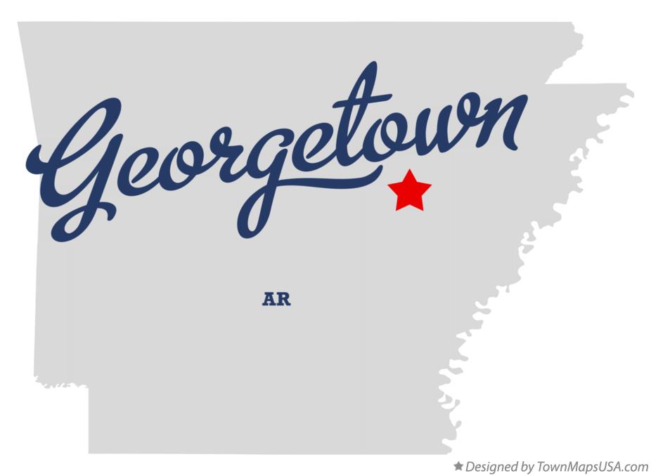 Map of Georgetown Arkansas AR