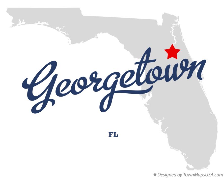 Map of Georgetown Florida FL