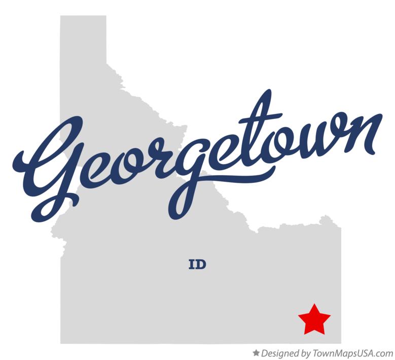Map of Georgetown Idaho ID