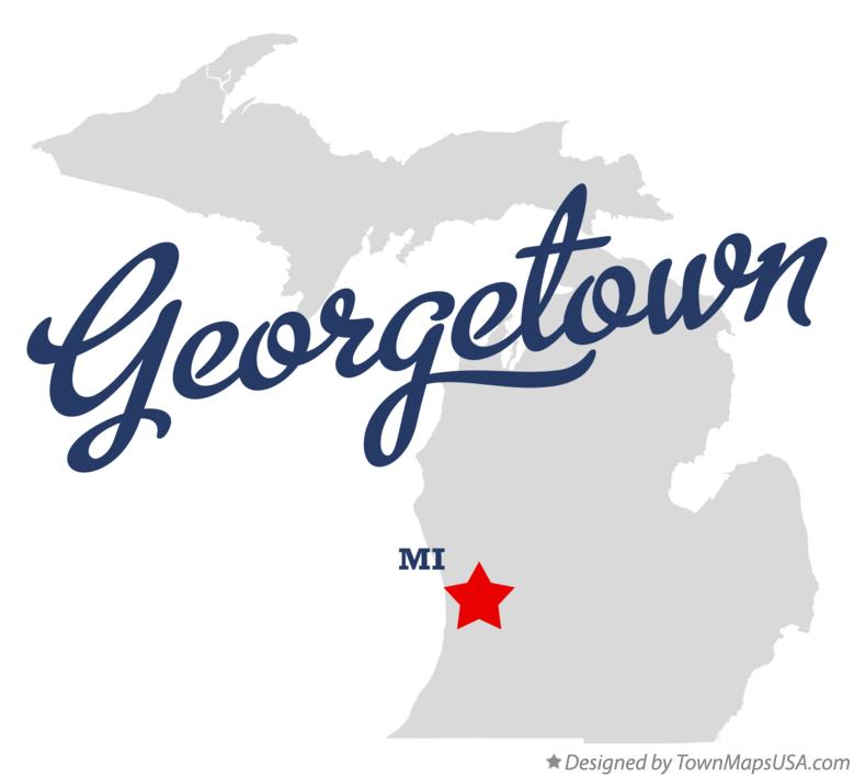 Map of Georgetown Michigan MI
