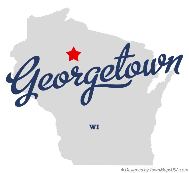 Map of Georgetown Wisconsin WI