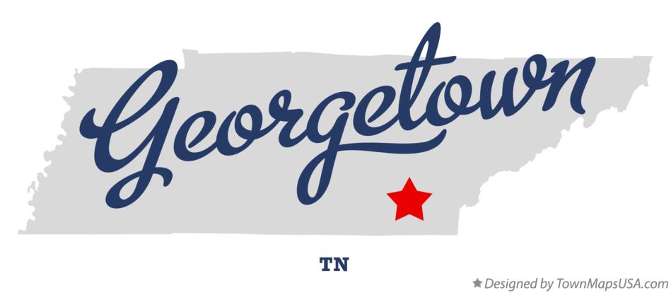 Map of Georgetown Tennessee TN