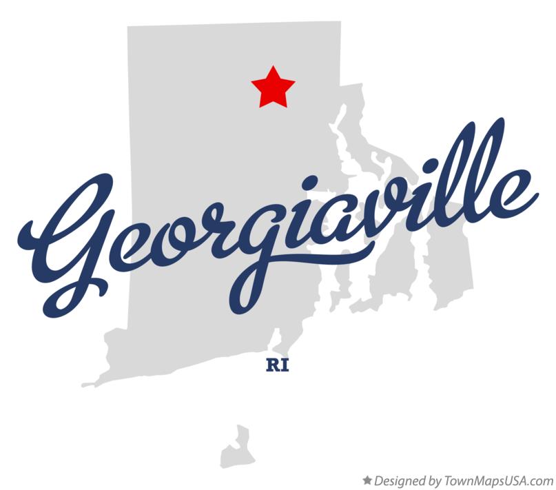 Map of Georgiaville Rhode Island RI