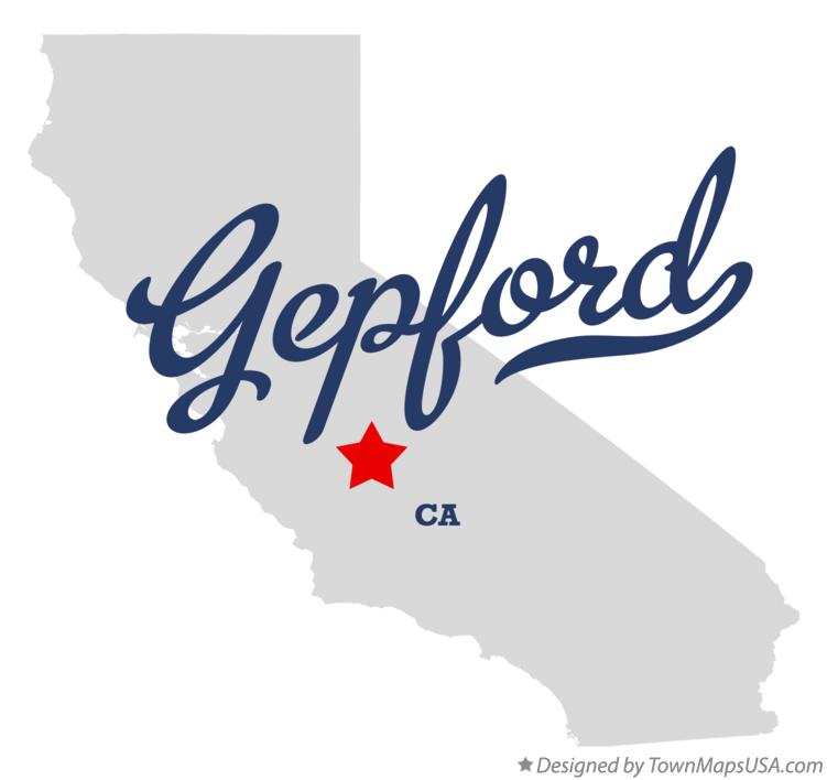 Map of Gepford California CA