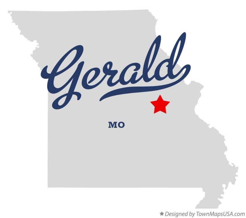 Map of Gerald Missouri MO