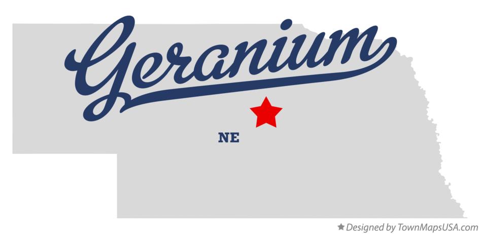 Map of Geranium Nebraska NE