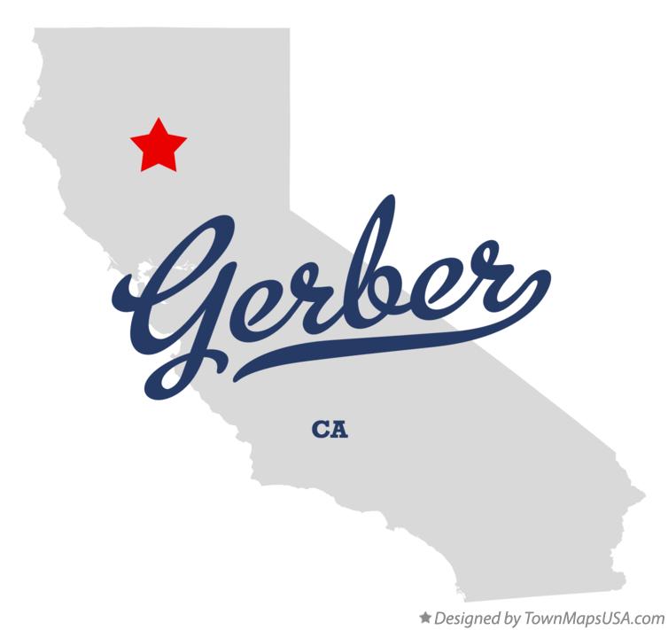 Map of Gerber California CA