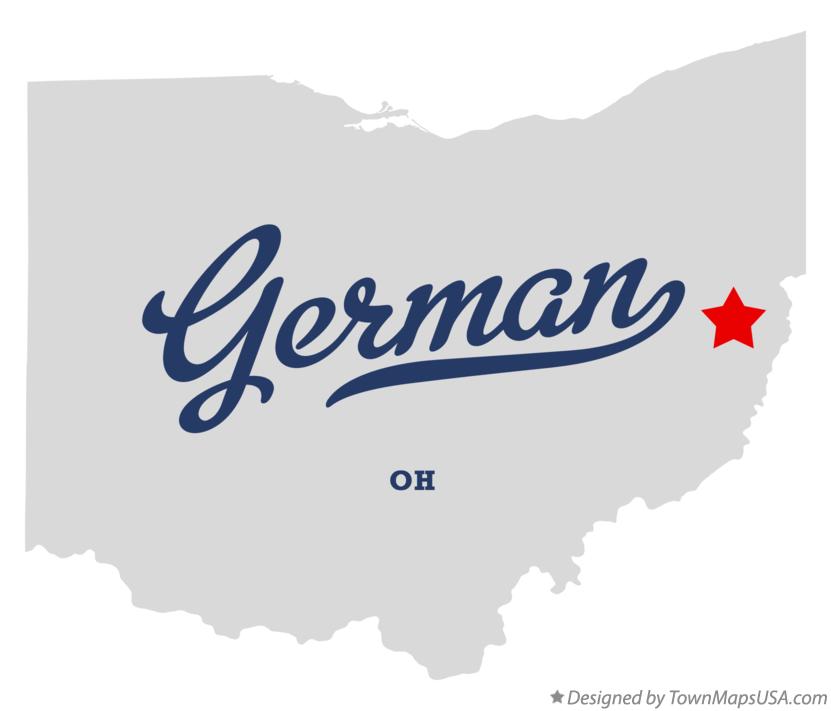Map of German Ohio OH
