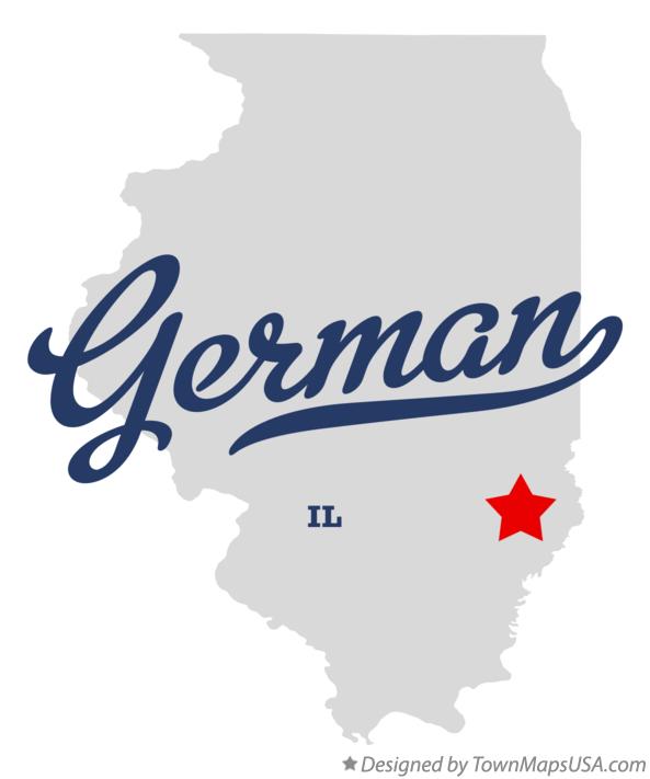 Map of German Illinois IL
