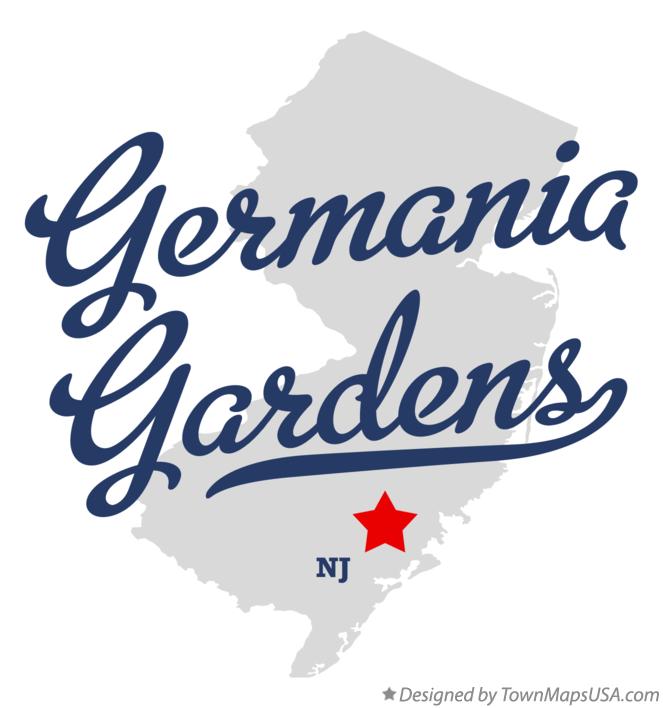 Map of Germania Gardens New Jersey NJ