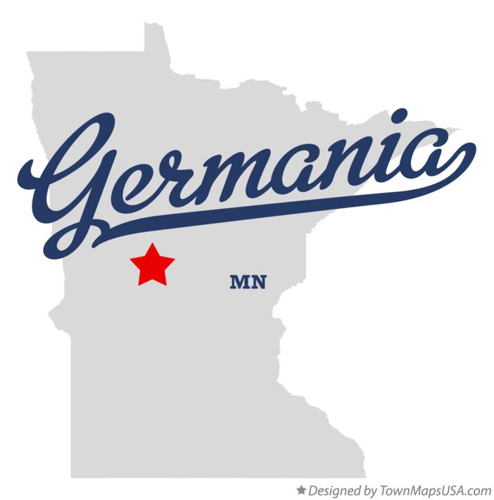 Map of Germania Minnesota MN