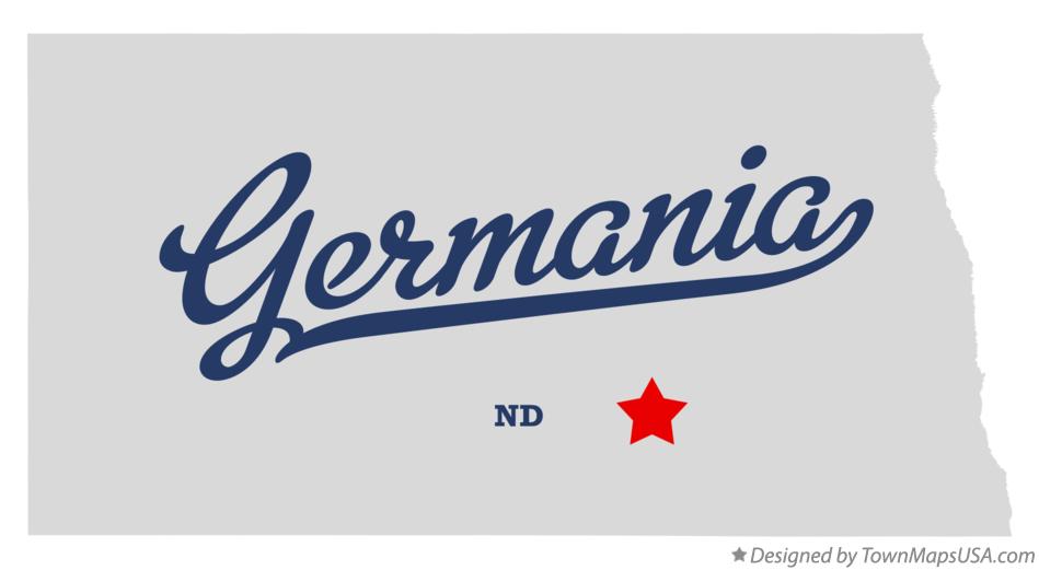 Map of Germania North Dakota ND