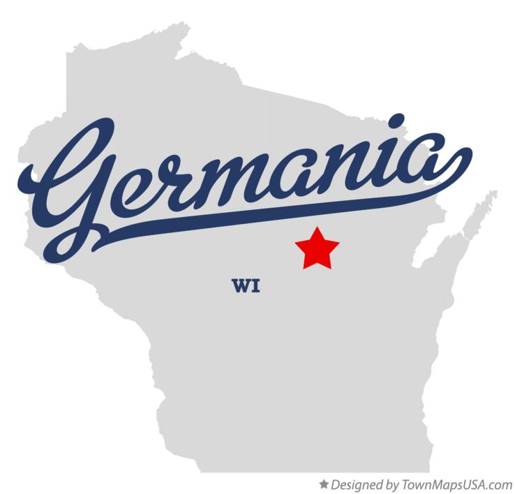 Map of Germania Wisconsin WI