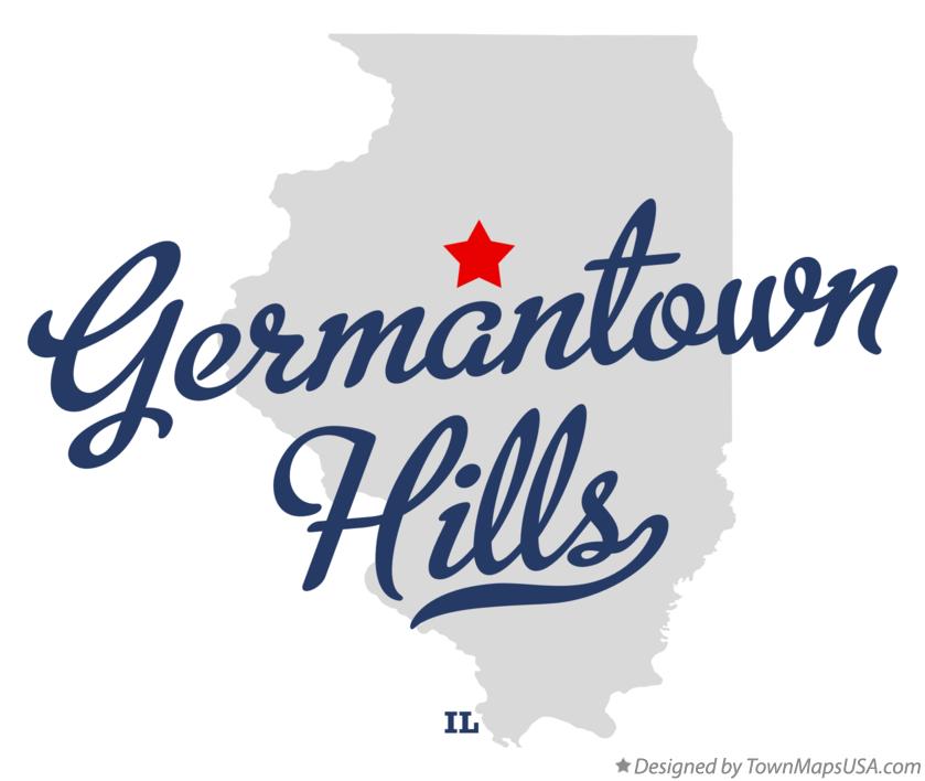 Map of Germantown Hills Illinois IL