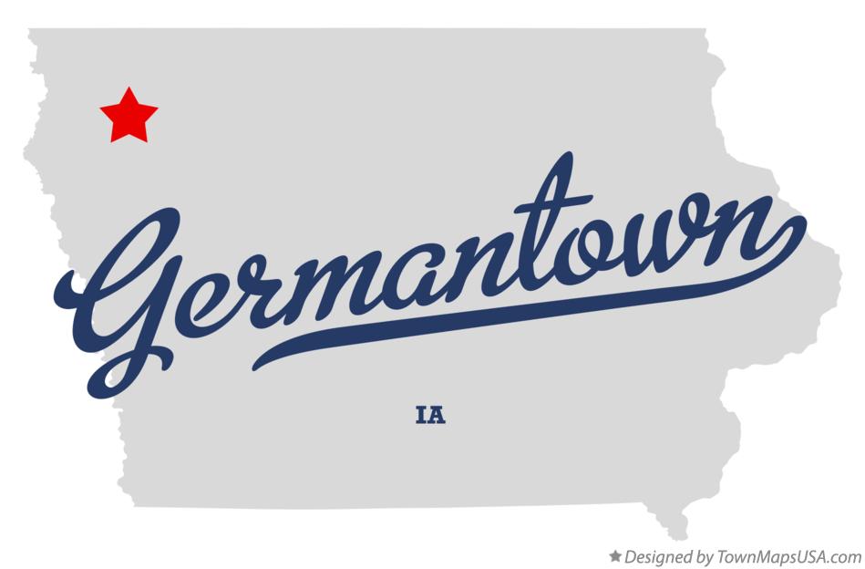 Map of Germantown Iowa IA