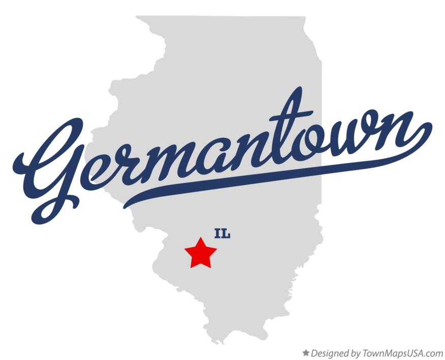 Map of Germantown Illinois IL