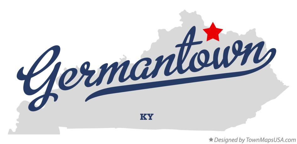 Map of Germantown Kentucky KY