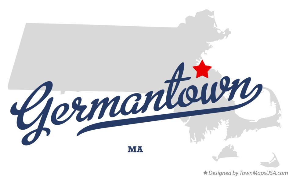 Map of Germantown Massachusetts MA