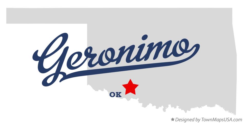 Map of Geronimo Oklahoma OK