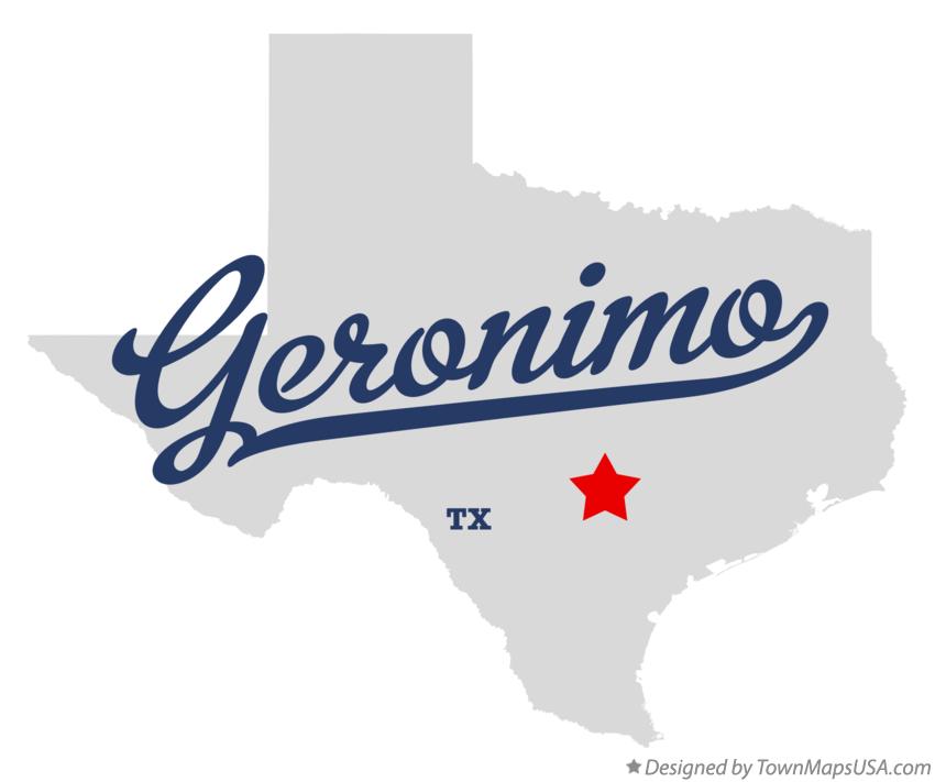 Map of Geronimo Texas TX