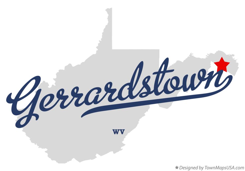 Map of Gerrardstown West Virginia WV