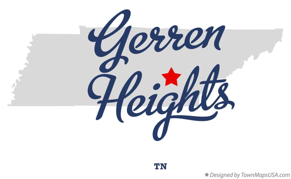 Map of Gerren Heights Tennessee TN