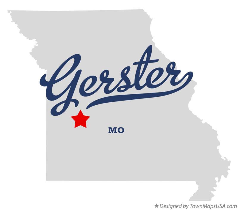Map of Gerster Missouri MO