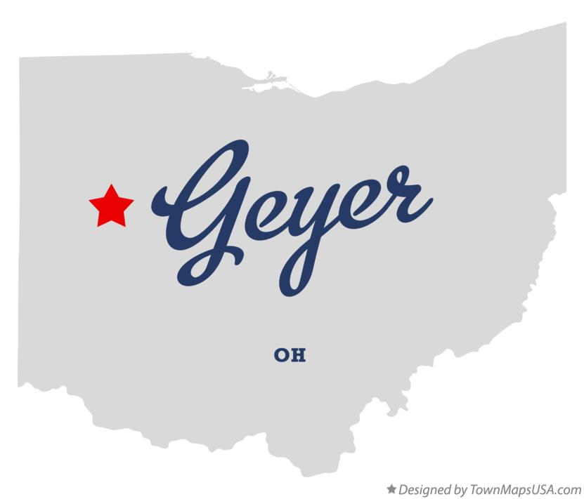 Map of Geyer Ohio OH