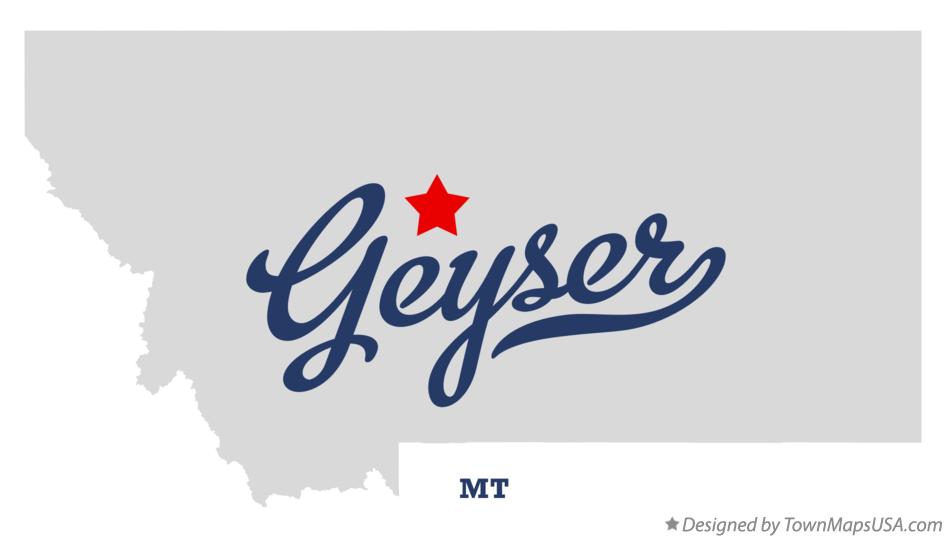 Map of Geyser Montana MT